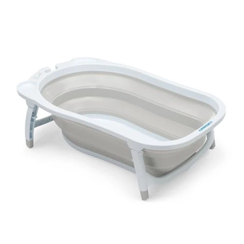 Offerta a tempo: Foppapedretti Vaschetta da bagno Pieghevole Soffietto, Morbida, Comoda e Pratica, per bambini dalla nascita fino a 15 kg, Greige - 35% da 69.00 € a 44.72 €