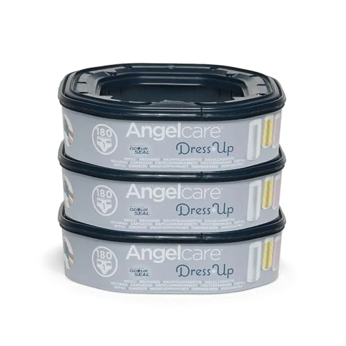 Foppapedretti Missk Windelfutter-Nachfüllpackung, 3 Nachfüllpackungen (bis zu 540 Windeln), hält schlechte Gerüche mit patentierter 5-lagiger EVOH-Technologie, antibakterielle Behandlung, 25%