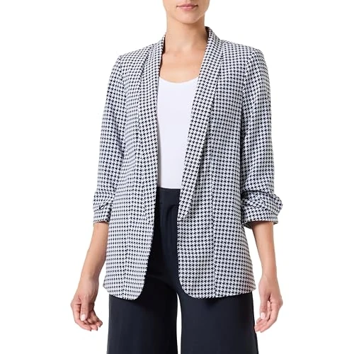 Oferta limitada: PIECES Blazer para Mujer, Negro/AOP: Houndstooth, XS de 49.99 EUR a 31.99 EUR (ahorro 36%)