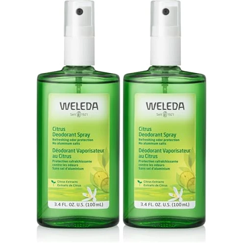 Oferta limitada: Weleda - Desodorante en Spray Citrus, Neutraliza los Olores Corporales Desagradables, 24 Horas de Protección, Unisex, 100% Natural, Sin Sales de Aluminio, con Aroma Cítrico Refrescante, Vegano -100 ml de 27.80 EUR a 20.40 EUR (ahorro 27%)