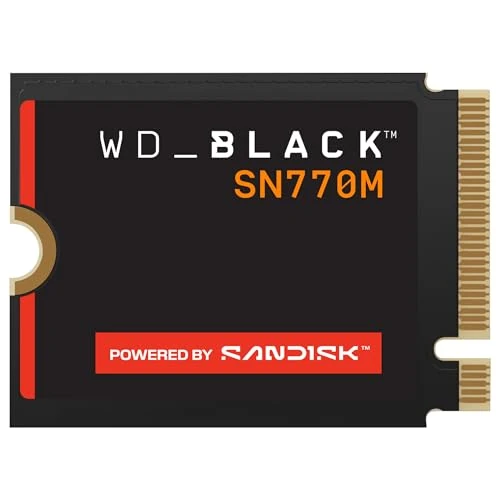 Offerta a tempo: WD_BLACK SN770M NVMe SSD 500GB (Fino a 5.000MB/s, M.2 2230, PCIe Gen 4.0, TLC 3D NAND, Ideale per console portatili da gaming, Asus ROG Ally, Steam Deck, Microsoft Surface) POWERED BY SANDISK - 0.00% da 239.66 € a 239.66 €