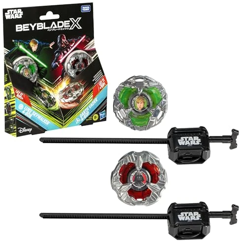 Offre limitée : Beyblade X et Star Wars Collab Luke Skywalker 4-80B vs. Darth Vader 4-60B, Multipack, Jouet de Collection pour Enfants de 8 Ans et Plus de 29.99 € à 23.32 € (22% de remise)
