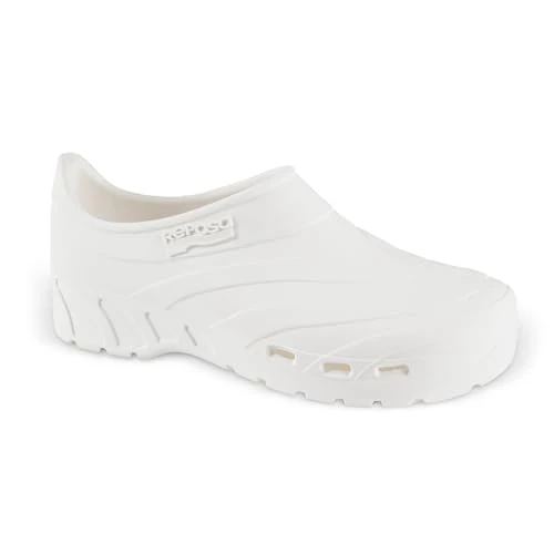 Offerta a tempo: REPOSA Scarpetta - Scarpe Sanitarie Donna e Uomo in Gomma con Chiusura Tallone e Soletta Estraibile, Zoccoli Sanitari Donna e Uomo Anatomici e Antishock, Scarpe da Lavoro Sanitario con Fori Laterali - 24% da 29.00 € a 22.04 €