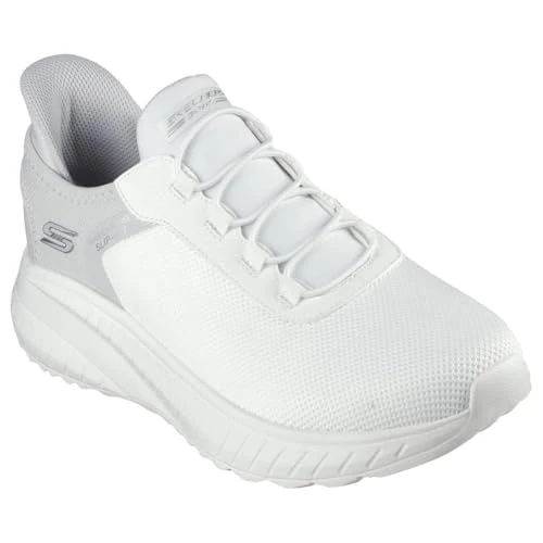 Skechers Zapatillas Deportivas para Hombre, Malla blanquecina, 45 EU