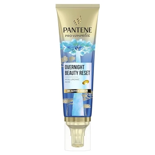 Pantene Idratati & Lucenti Siero Notte per Capelli 70ml. Pro-V Miracles Siero con Acido Ialuronico Idratati e Morbidi. Leggero, Non Unge. Trattamento per Capelli Secchi