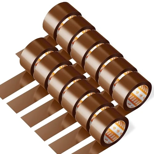 Offerta a tempo: Nastro da Imballo, Nastro Adesivo Marrone, Precinto da Imballo, Nastro per Imballaggio Scatole Trasloco e Spedizione, Nastro da Imballaggio Marrone Largo 36 mm x 120 m - SIDI (12 pz) - 0.00% da 7.64 € a 7.64 €
