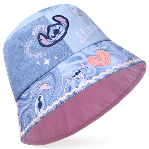 Oferta limitowana: Disney Lilo und Stitch kapelusz rybacki dla dzieci, dziewczynek, na lato, urlop, plażę – ścieg, różowy/niebieski, nieodwracalny, jeden rozmiar z 186.46 zł na 92.99 zł (oszczędź 50.13%)