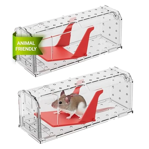 Limited offer: 2 x human mouse traps for indoor and outdoor, durable trap for catching alive. Animals and friendly for children. Reusable Rodent Mice. Fast, effective and very from 11.99 EUR to 11.99 EUR (save 0%)