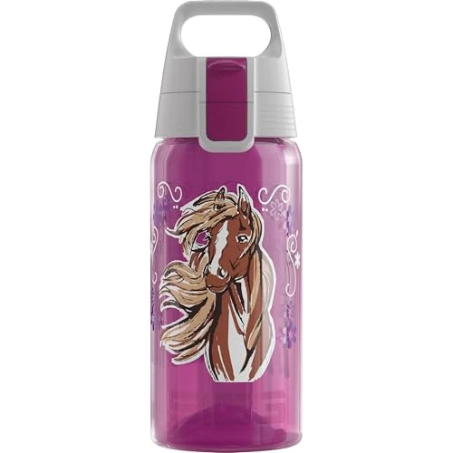 Limited-time offer: Sigg - Sports Water Bottle For Kids - Viva One Horse & Flower - Suitable For Carbonated Drinks - Leakproof - Dishwasher Safe - BPA Free - School & Bike - Pink - 0.5L from $33.81 to $33.81 (save 0.00%)