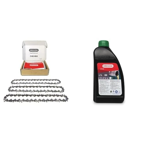 Oferta limitada: Oregon Pack de 3 Cadenas de Motosierra y Aceite Biodegradable - Cadena 3/8" LP para Espadas de 35cm - 50 Eslabones, 1.3mm, bajo retroceso, compatible con varios modelos de Stihl de 39.98 EUR a 25.99 EUR (ahorro 35%)