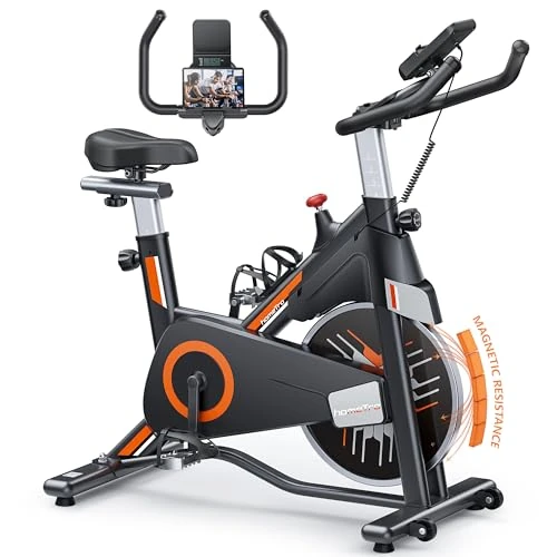 Bicicleta estática profesional de fricción interior de cámara con pantalla LCD y portavasos para fitness y ejercicio en casa