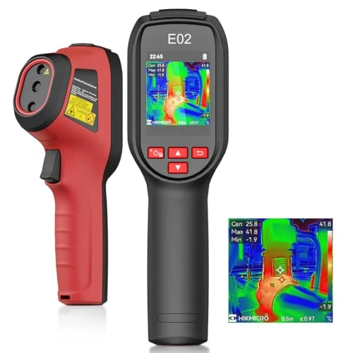 Zeitlich begrenztes Angebot: HIKMICRO Wärmebildkamera E02 SuperIR 240 x 240 IR-Auflösung mit visueller Kamera, tragbare kompakte Infrarotkamera mit Laserpointer, 20Hz Bildwiederholfrequenz, -20°C bis 400°C von 239.00 € auf 239.00 € (0.00% Rabatt)