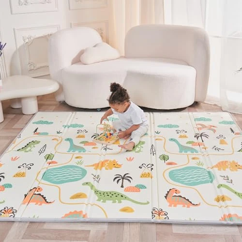 Offerta a tempo: Tappeto Gioco Bambini Pieghevole 150x180x1cm Palestrina Neonato Montessori Reversibile Non Tossico E Impermeabile In Schiuma Per Bimbi. Palestra Neonati - Tappeto Tummy Time Neonati - Regalo Bambino - 0.00% da 34.90 € a 34.90 €