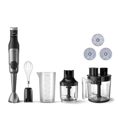 Offerta a tempo: Philips Daily Collection Frullatore a Immersione – Tecnologia ProMix per Mescolatura Rapida, Motore 650W, Protezione Antischizzo, Design Ergonomico, Pulsante di Rilascio Facile, Bianco (HR2534/00) - 45% da 119.99 € a 65.99 €