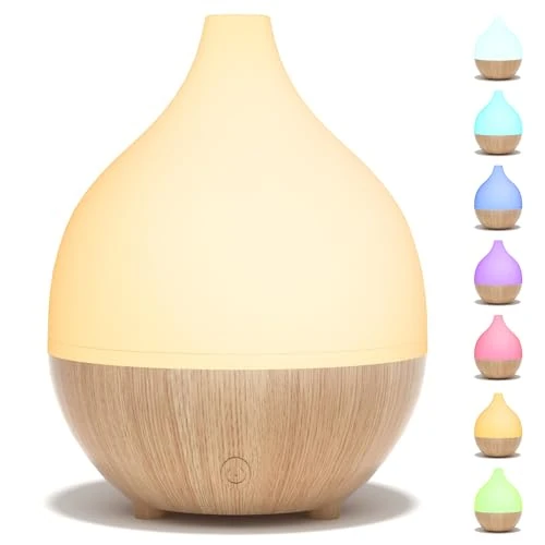 Begrenztes Angebot: SALKING Diffusor für ätherische Öle, 100 ml, Holzmaserung, Ultraschall, Aromatherapie, Diffusor mit warmweißem Licht, BPA-frei von 19.99 EUR auf 14.79 EUR (Rabatt 26%)
