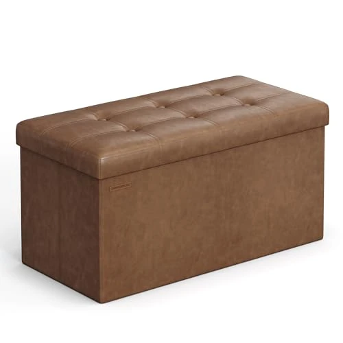 Tijdelijke aanbieding: SONGMICS Inklapbare voetenbank Coffee Brown LSF040K01, 763838cm van 34.99 EUR naar 25.99 EUR (korting 26%)