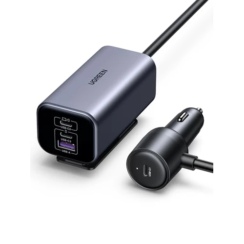 Offerta a tempo: UGREEN 150W Caricatore Auto USB C GaN Caricabatterie Accendisigari 4 Porte - 20% da 49.99 € a 39.99 €