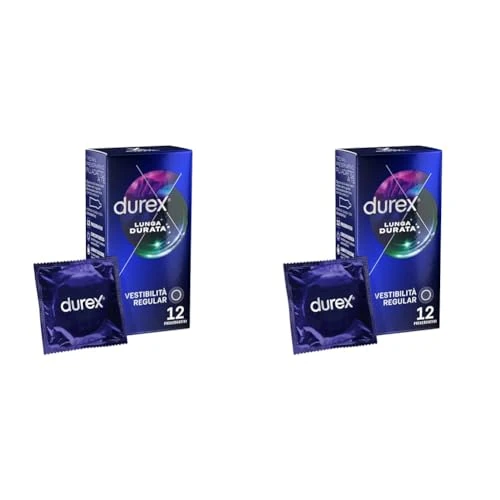 Durex Preservativi Lunga Durata Settebello, 12 Profilattici (Confezione da 2)