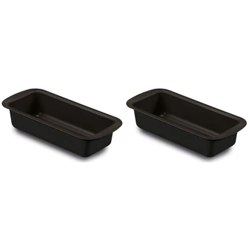 Offerta a tempo: Guardini Gardenia, Stampo Plumcake 25x11cm, Acciaio con rivestimento antiaderente, Colore nero (Confezione da 2) - 33% da 24.70 € a 16.60 €