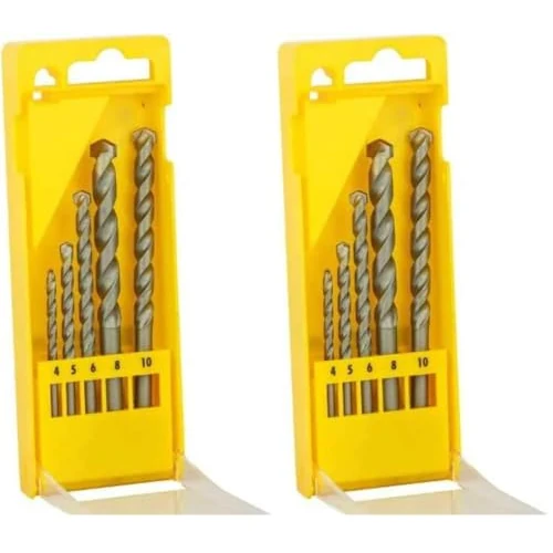 Offerta a tempo: DEWALT DT6952-QZ, SET PUNTE PER MURATURA - Set 5 punte punte per muratura in cassetta di plastica. Diametri: 4, 5, 6, 8, 10 mm (Confezione da 2) - 66% da 25.32 € a 8.64 €