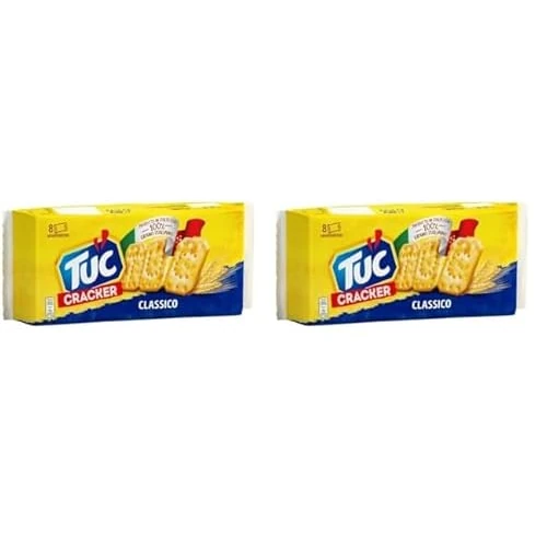 Tuc Cracker Classico, Cotto al Forno con 100% Grano Italiano, 250g (Confezione da 2)