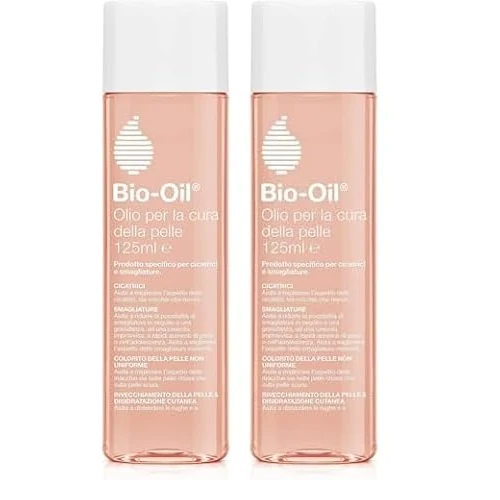 Offerta a tempo: Bio-Oil Olio Trattamento per la Pelle con Azione Idratante Cicatrizzante e Anti Smagliature, Nasconde le Cicatrici, le Smagliature e gli Inestetismi della Pelle, 125 ml (Confezione da 2) - 10% da 30.48 € a 27.41 €