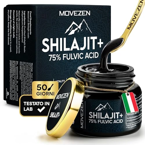 Limited offer: MOVEZEN Shilajit + Supports Energy, 100% Pure Himalayan Shilajit Gold Grade, Authentic Shilajit Resin 30g, Rich in Fulvic and Humic Acid, +85 Minerals & Trace Elements from 37.99 EUR to 35.99 EUR (save 5%)