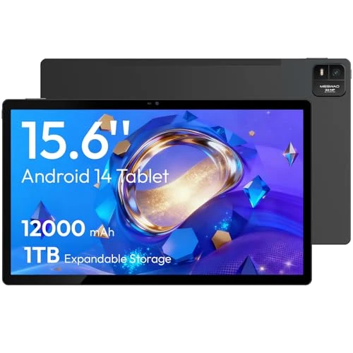 Offerta a tempo: azamp 15,6 Pollici Tablet Android 14, MES-B3 Tablet con IPS-Display — 23% da 459,99 € a 354,19 €