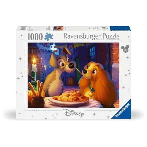 Limited offer: Ravensburger Disney Lady and The Tramp 1000 Piece Jigsaw Puzzle for Adults - 12000003 - Handcrafted Tooling, Made in Germany, Every Piece Fits Together Perfectly from 24.45 EUR to 22.49 EUR (save 8%)