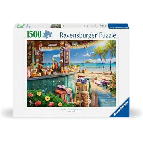 Offre limitee: Ravensburger - Puzzle Adulte - Puzzle 1500 pièces - Le bar du bord de plage - Adultes et enfants à partir de 14 ans - Puzzle de qualité supérieure 80x60cm - Evasion - 12000743 de 24.99 EUR a 23.62 EUR (economie 5%)
