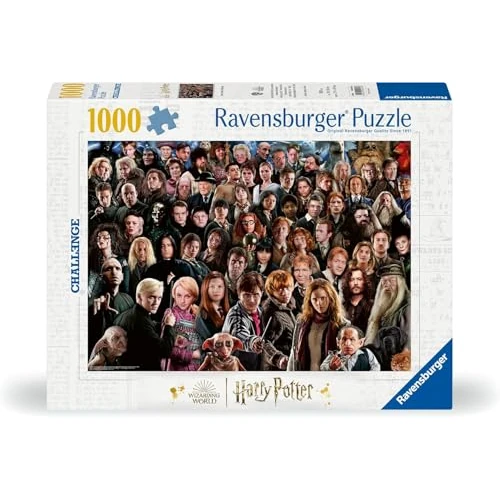 Offerta a tempo: Ravensburger - Puzzle 1000 Pezzi Harry Potter Challenge | Puzzle Adulti | Per Tutta La Famiglia | Con Una Misura Di 70x50 Cm | Regalo Adulti - 45% da 14.99 € a 8.24 €