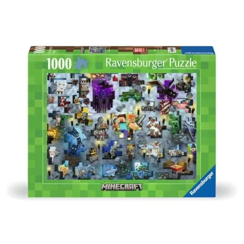 Limitiertes Angebot: Ravensburger Puzzle 12000422 - Minecraft Mobs - 1000 Teile Puzzle für Erwachsene und Kinder ab 14 Jahren, Minecraft Geschenke von 16.99 EUR auf 15.06 EUR (Spare 11%)