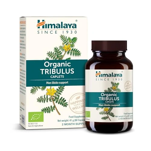 Offerta a tempo: Himalaya Tribulus organico (Gokshura) per la salute maschile, libido, supporto urinario, resistenza, energia, 688 mg, fornitura per 2 mesi, 60 capsule - 71% da 23.84 € a 6.84 €