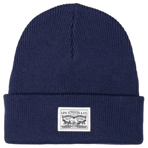 Offerta a tempo: Levi's Backpatch Beanie, Navy Blue, Un Uomo, Blu Navy, Taglia Unica - 27% da 14.90 € a 10.95 €