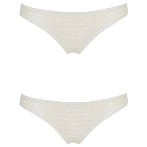 Limited offer: Emporio Armani womens All Over Logo Mesh 2 Pack Brazilian from 21.55 EUR to 21.55 EUR (save 0%)