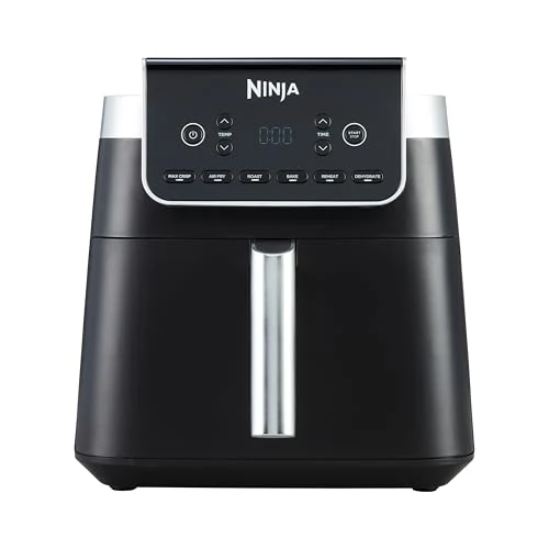 Offerta a tempo: Ninja Friggitrice ad Aria MAX, 6.2L Digitale, 5 in 1, Antiaderente, Cottura Senza Olio, per Arrostire, Cuocere al Forno, Formato Famiglia, Cestello e Piastra Lavabili in Lavastoviglie, Grigio AF180EU - 26% da 108.50 € a 79.90 €