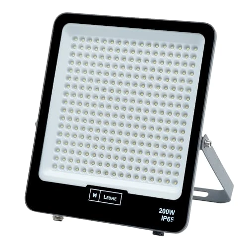Offre limitée : M Ledme - Projecteur Led Napoli Plus 200W, 24000 lumens, IP65 Dimmable, Lumière neutre (4000k), éclairage extérieur. Utilisation pour jardin, patios, parking, hôtel, bâtiments etc. de 34.01 € à 32.31 € (5% de remise)