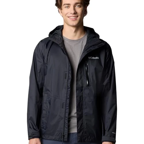 Offerta a tempo: Columbia Pouring Adventure 3 Jacket, Giacca antipioggia impermeabile Uomo, Nero, M - 39% da 100.00 € a 60.95 €