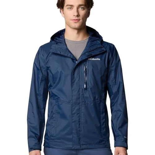Offerta a tempo: Columbia Pouring Adventure 3 Jacket, Giacca antipioggia impermeabile Uomo, Collegiate Navy, M - 47% da 100.00 € a 53.24 €