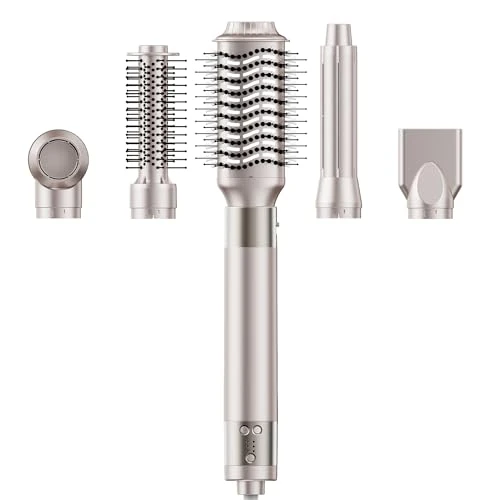 Offerta a tempo: [500 Milioni Ione]HOJOCOJO Spazzola Asciugacapelli & Air Styler 6 in 1, 140000 GIRI/MIN, Asciugacapelli Spazzola Ad Aria Calda per Capelli Arricciacapelli Ad Aria Spazzola Volumizzante - 20% da 79.99 € a 63.99 €