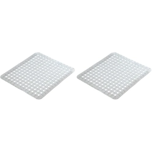Offerta a tempo: Wenko 2002570100 Tappetino per Lavello Opal, Plastica, Materiale Plastico, 31 x 27 cm, Trasparente (Confezione da 2) - 0.00% da 11.98 € a 11.98 €