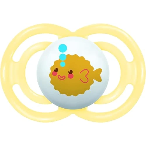 MAM Perfect Succhietto 16+ Mesi, Ciuccio MAM 16 36 mesi silicone morbido per uno sviluppo sano del cavo orale, Accessori neonato con pratica custodia porta ciuccio sterilizzatore, Neutro