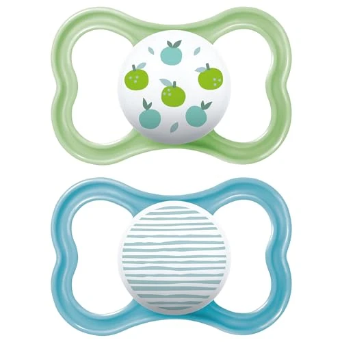 Begrenztes Angebot: MAM Air Schnuller 16+ Monate (2er-Set), MAM Schnuller 16-36 Monate für empfindliche und empfindliche Haut, 2 Zubehörteile für Neugeborene mit Sauger aus Naturkautschuk und Sterilisator-Schnullerhalter von 13.59 EUR auf 13.59 EUR (Rabatt 0%)