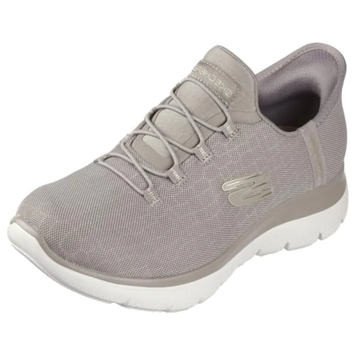 Skechers Women's Summits Classy Night Trainers, Taupe Mesh/Gold Trim, 3 UK