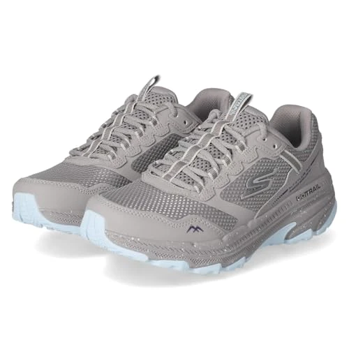 Offerta a tempo: Skechers Go Run Trail Altitude 2.0 Ravine Donna, Pelle Grigia con Finiture Blu, 36 EU - 0.00% da 80.00 € a 80.00 €