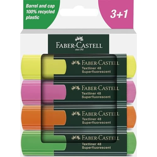 Offre limitee: Faber-Castell Highlighter Textliner 48 Lot de 4 pochettes de 6.19 EUR a 6.19 EUR (economie 0%)