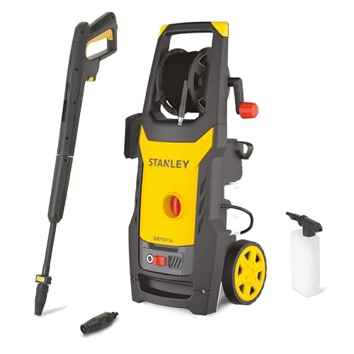 Stanley High pressure washer SXPW19B | cold water | for outside the home and cars | Max. pressure 150 bar | Max. flow rate 440 l/h | Power consumption 1900 W