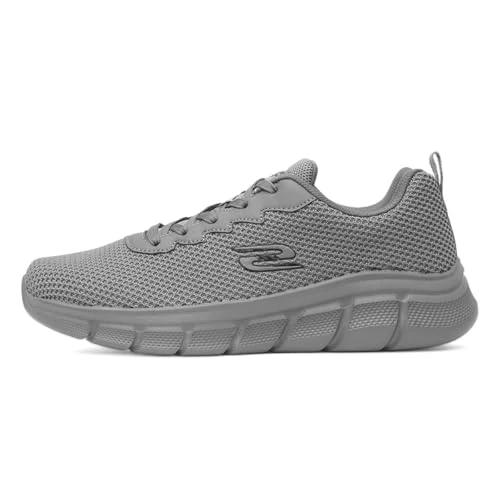 Offerta a tempo: Skechers Bobs B Flex Chill Edge Scarpe da Ginnastica da Uomo, Maglia Grigio Scuro, 44 EU - 32% da 59.95 € a 40.57 €