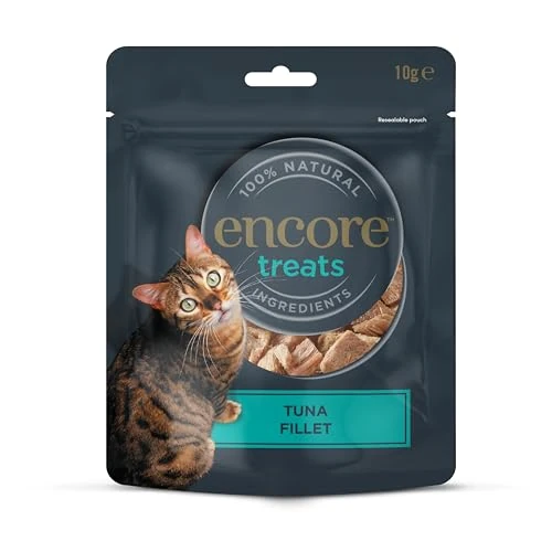Tijdelijke aanbieding: Encore 100% natuurlijke tonijnfilet kattensnacks, gevriesdroogd, graanvrije gezonde snacks, 12 x 10 g van 20.29 € naar 20.29 € (0.00% korting)