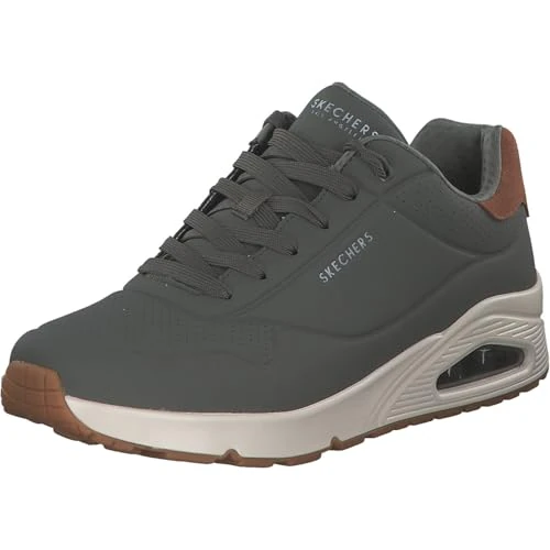 Offerta a tempo: Skechers Uno Suited on AirSneaker Uomo, Dusty Olive Durabuck Camoscio Castagno, 42.5 EU - 20% da 79.95 € a 63.99 €
